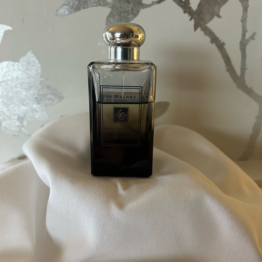 Jo Malone Black Cedarwood and Juniper cologne. 30ml bottle 2/3 full